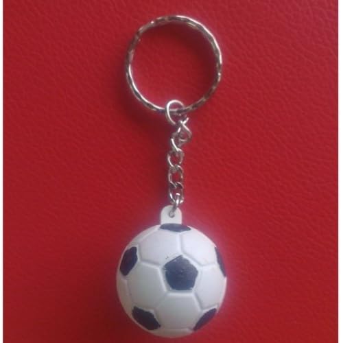 Rubber Soccer Key Chain