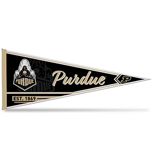Rico Industries NCAA Purdue Boilermakers Classic 12' x 30' Felt Wall Décor Pennant - Great for Home/Bed Room/Man Cave Décor