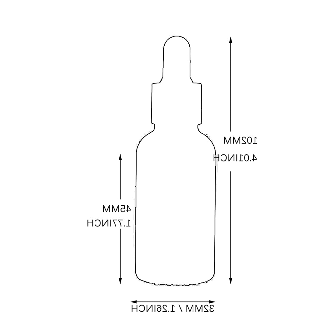 12 Pezzi Marrone Opaco Bottiglie Contagocce Vetro 30 ml, con Pipette Contagocce Vetro,anello a vite Argento, per Laboratorio,Olio Essenziale, Aromaterapia +3 imbuti