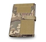 KOSIBATE OCP Military Log Book Cover, 5.5”X 8” Army Tactical Notebook,OCP Green Book Protective Holder(Camogreen,Only Cover)