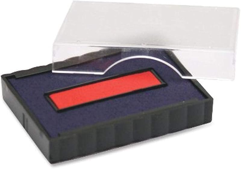 U. S. Stamp & Sign Trodat T4750 Stamp Replacement Pad, 1 Inch Width x 1.625 Inches Depth, Red/Blue (P4750BR) Set of 4