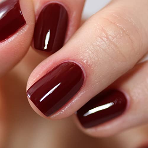 LaNature wasserbassierter Nagellack-Dunkles samtiges Rot- VEGAN - Waterbased Peel-Off Nail Polish - Red Rose, 10 ml – Bild 5
