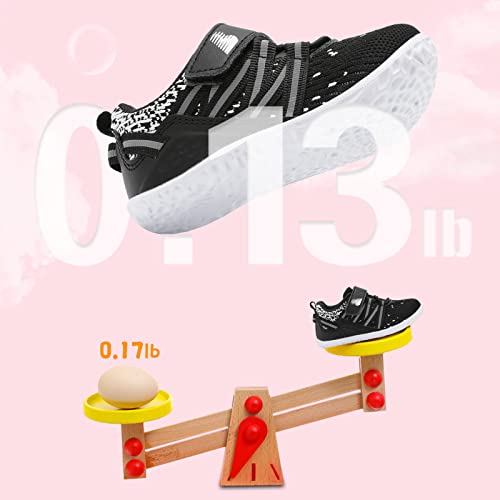 Barerun Baby Sneakers Girls Boys Lightweight Breathable Mesh First Walkers Shoes 0-24 Months Black 6-12 Months Infant thumb #3