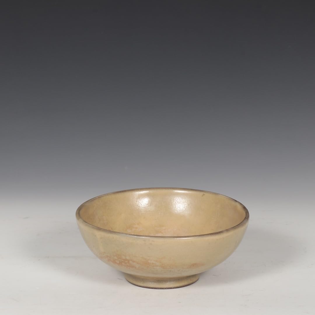 Amazon.co.jp: 哥窯米黄釉碗唐物箱付き陶磁器中国美術置物賞物RG223