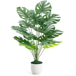 Der Rose 28″ Fake Plants Larg...
