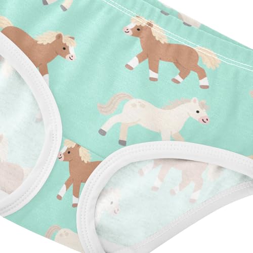 Girls' Underwear Cute Horse Green Toddle Brief Panties 23019914