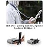 Adjustable Tablet Extended Bracket Holder for DJI Neo /Mini4 Pro/AIR3S Drone Remote Controller RC-N1/RC-N2 Remote Controller iPad Mount Holder (Black)