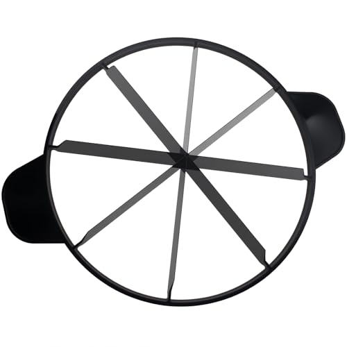 FDXGYH Pie Cutter 8 slice 10" Pie Plastic Cutter with 8 Equal Slices for Slicing Pies Cake Quiches Desserts (Black)