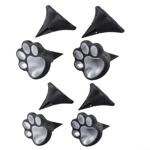 Lampe solaire patte de chat LED décoration jardin extérieur étanche pour allée et pelouse x8