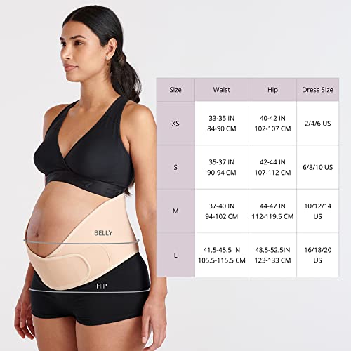 Marena Maternity Bump & Back Support Belt With Rosehip And Sweet Almond Oil, Beige, L #TOP4