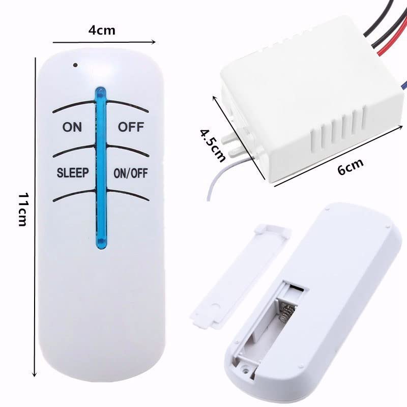 Dimensions of Retoo Wireless Switch Remote and Receiver