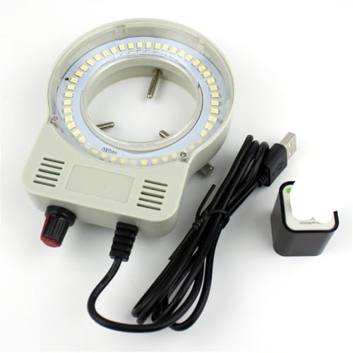 Lbg OCg 48  LED ߉\ȃOCgƖ탉vYƗpXeIYƗpJg勾 USB DC 5V YA_v^[(White with adapter)