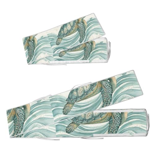 FRCSDIY Turtle Breathable Mesh Crib Liner for Full-Size Cribs