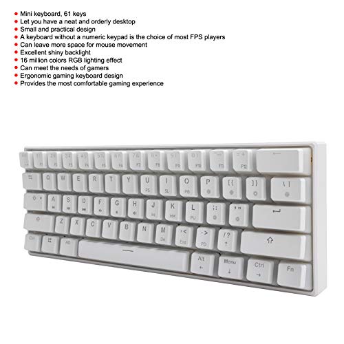 Sxhlseller Tastiera da Gioco, 61 Tasti Tastiera