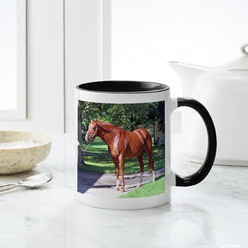 Taza de cerámica CafePress 11 oz blanca y negra miniatura 4