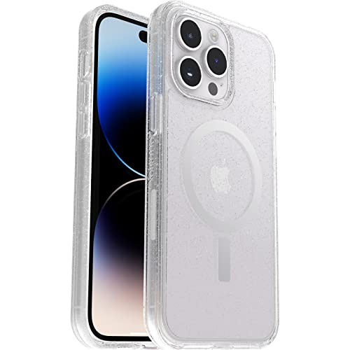OtterBox Symmetry Plus Clear Case for iPhone 14 Pro Max for MagSafe, Shock Proof, Drop Proof, Protective Thin Case, 3x Tested to Military Standard, Antimicrobial Protection, Stardust