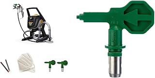 WAGNER Airless Farbsprühsystem Control Pro 250 R für Dispersions-/Latexfarben, Lacke & Lasuren, 15 m²-2 min, Druckregulierung, 110 bar, Schlauch 9 m & Control Pro HEA Düse 619, grün