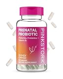 Pink Stork Prenatal Probiotics for Women, Vitamin Supplement to Support Morning Sickness, Digestion,