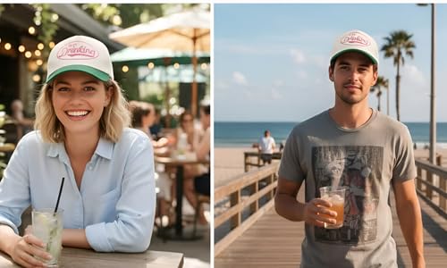 Image of Vintage Embroidered Lettering Dad Hat Original Classic Low Profile Baseball Cap Golf Adjustable Unconstructed Plain Snapback