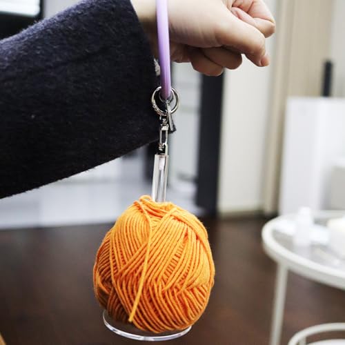Image of Tuftech Wrist Yarn Holder,Portable Yarn Holder for Crocheting & Knitting,Fashion Acrylic Yarn Ball Holder,Practical Knitting Accessories