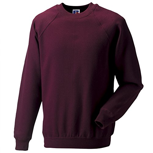 Sweat raglan enfant rouge Jerzees NuBlend 9 ans décontracté