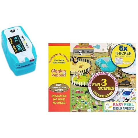 Zacurate Children Finger Pulse Oximeter and Giggles & Pebbles Magic Stick Book Bundle Cover