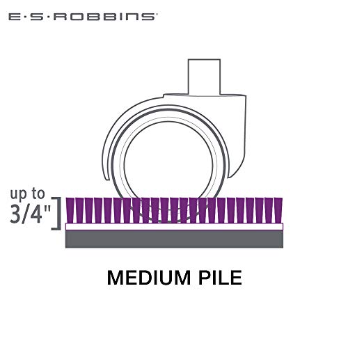 Es Robbins 122785 Medium Pile Carpet Chair Mat 66"X60" Clear #TOP6