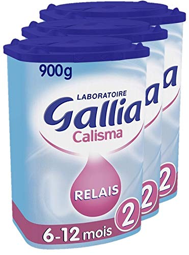 Laboratoire Gallia Calisma - Lait bébé Relais 2ème âge en poudre de 6 à 12 mois 900 g - Lot de 3 Cover