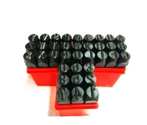 Rocwing Steel Punch Stamps Set of Alphabet or Number, Varieties of Sizes (2mm Letters + Numbers)