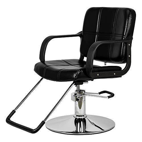 Winado Heavy Duty Hydraulic Lady's Salon Chair, Adjustable Height And 360 Degree Swivel, Capacity Up To 330 Lbs, Barber Chair For Barber Shops And Beauty Salons, Black #TOP7