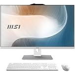MSI Modern AM272P 1M 846EU PC All-in-One - 27" FHD IPS, Intel Core 7 150U, 16GB DDR5, SSD 1TB NVMe, WiFi 6E, Webcam e altoparlanti integrati, tastiera e mouse wireless, Windows 11 Pro - Bianco