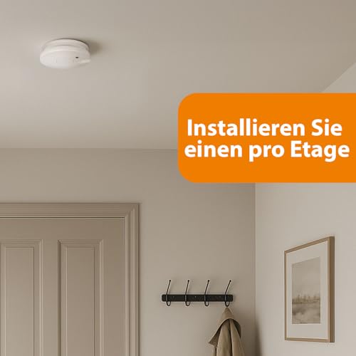 Smartwares Rauchmelder - Austauschbare Batterie mit 5 Jahren Lebensdauer - Schnelle und zuverlässige Erkennung - 85 dB - FSM-11750