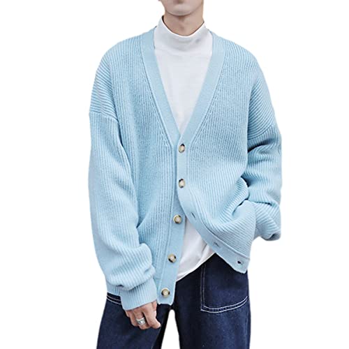 Cardigan en tricot bleu homme XXL dites adieu aux hauts inconfortables grâce au style rétro