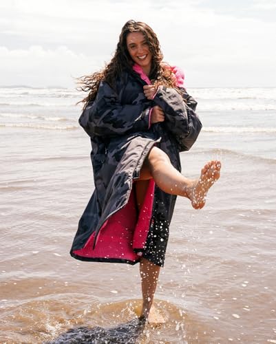 Image of Dryrobe Advance Long Sleeve Swim Parka Change Robe - Stay Warm and Dry - Waterproof Oversized - Swimming /Surfing /OCR Events