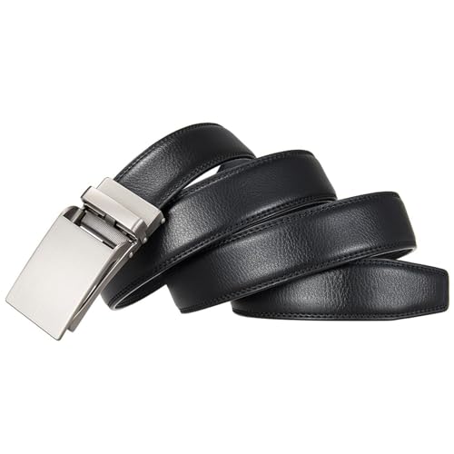 3 Cm Width Formal Leather Automatic Buckle Belt For Men - Luxury & Durable Accessory3