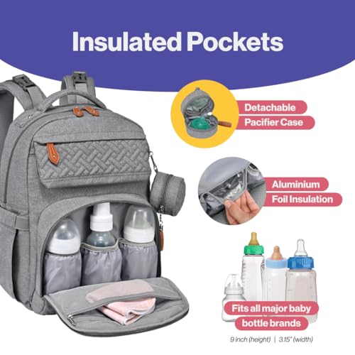 BabbleRoo Borsa Zaino Fasciatoio, Borsa Porta