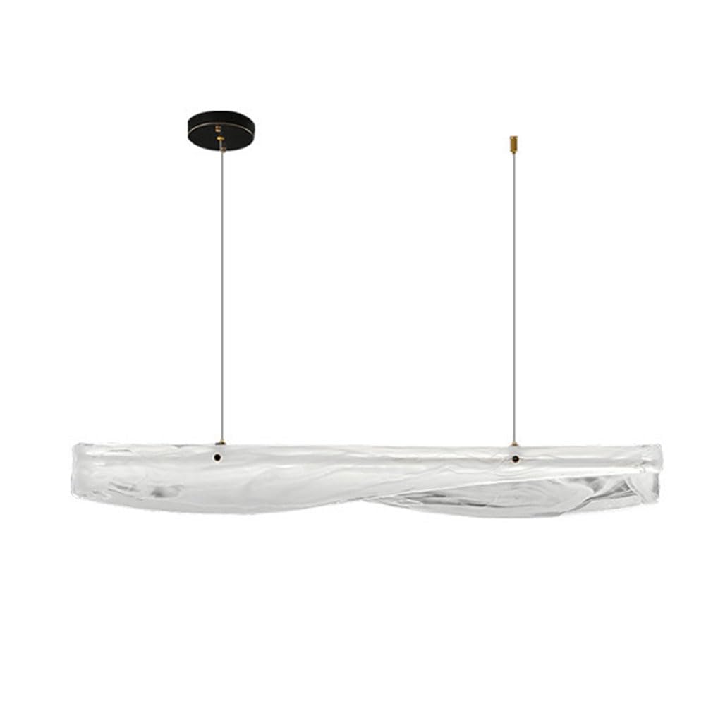 KXEcoLife Scandinavian Minimalist Copper Black Chandelier, 100cm, Black, Dining Room