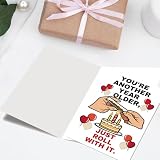 Amorista Funny Birthday Card for Men Women, Humorous Birthday Gifts for Friends
