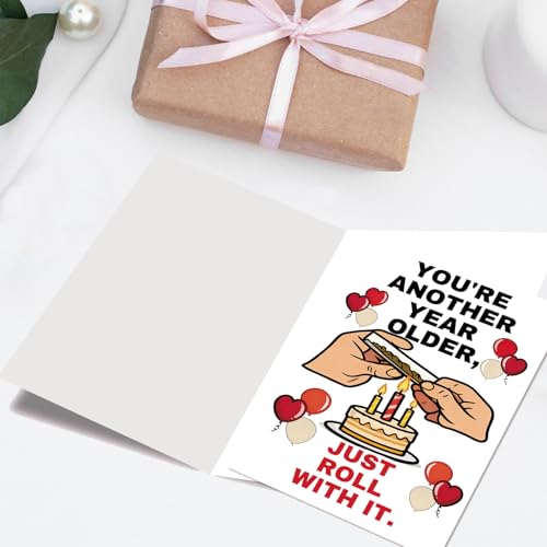 Amorista Funny Birthday Card for Men Women, Humorous Birthday Gifts for Friends