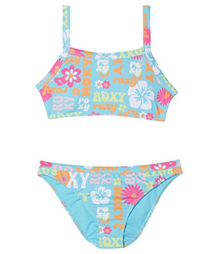 Image of Roxy Girls' Island Trip Crop Top Swimsuit Set