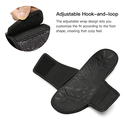 Image of MEGNYA Orthopedic Slides Sandals for Women, Comfortable Plantar Fasciitis Sandals for Flat Feet, High Arch Support Walking Sandals with Adjustable Straps