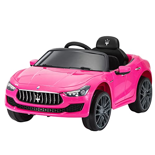 Tobbi Kids Ride On Car Maserati 12V Rechargeable Toy Vehicle W/ Mp3 Remote Control Pink #TOP1