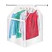 QEES Garment Bags for Storage, Translucent Waterproof Hanging Clothes Bag, Thicken PEVA Clothes Protector, Hanging Wardrobe Garment Storage Bag, Suit Bags,Closet Garment Bag YFZ48(45×20×21inch)