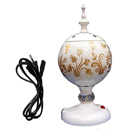 Electric Incese Bukhoor Burner Dome Shaped By Salim Adullah - White