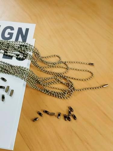 160-inch Ceiling Fan Pull Chain, Rustproof 3mm Pull Chain Extension for Ceiling Fans and Light Fixture, Beaded Ball Chain with 20 Matching Connectors (Bronze) - 4
