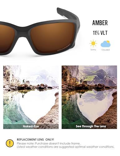 Image of BLAZERBUCK Anti-salt Polarize Replacement Lenses for Oakley Straightlink OO9331 Sunglass