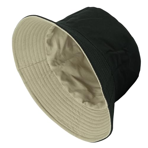 Image of Gelante Reversible Bucket Hat for Men and Women - Cotton, Outdoor Sun Protection Bucket Hats.