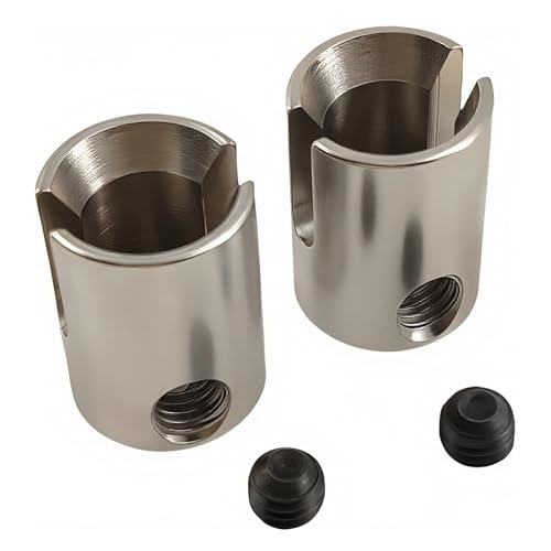 Steel Center Driveshaft Input Shaft Cup for ARRMA Kraton Mojave Typhon 6S (Silver)