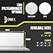 OBEX Polycarbonate Office Desk Mounted Privacy Screen Adjustable Table Top Panel Divider, Universal Aluminum Bracket-USA Made, 24
