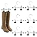 Adjustable Stainless Steel Shoe Rack Pants Folder Multi-Functional Portable travel laundry washing machine rack hooks socks clip Boot Hanger Set of 6 (6-2)